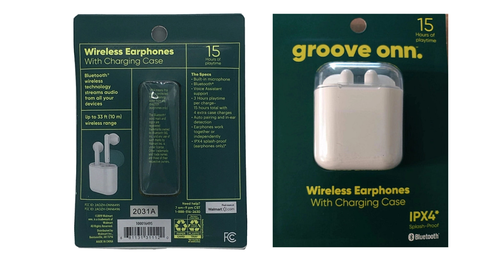 Groove on  Wireless Earphones with Charging Case
