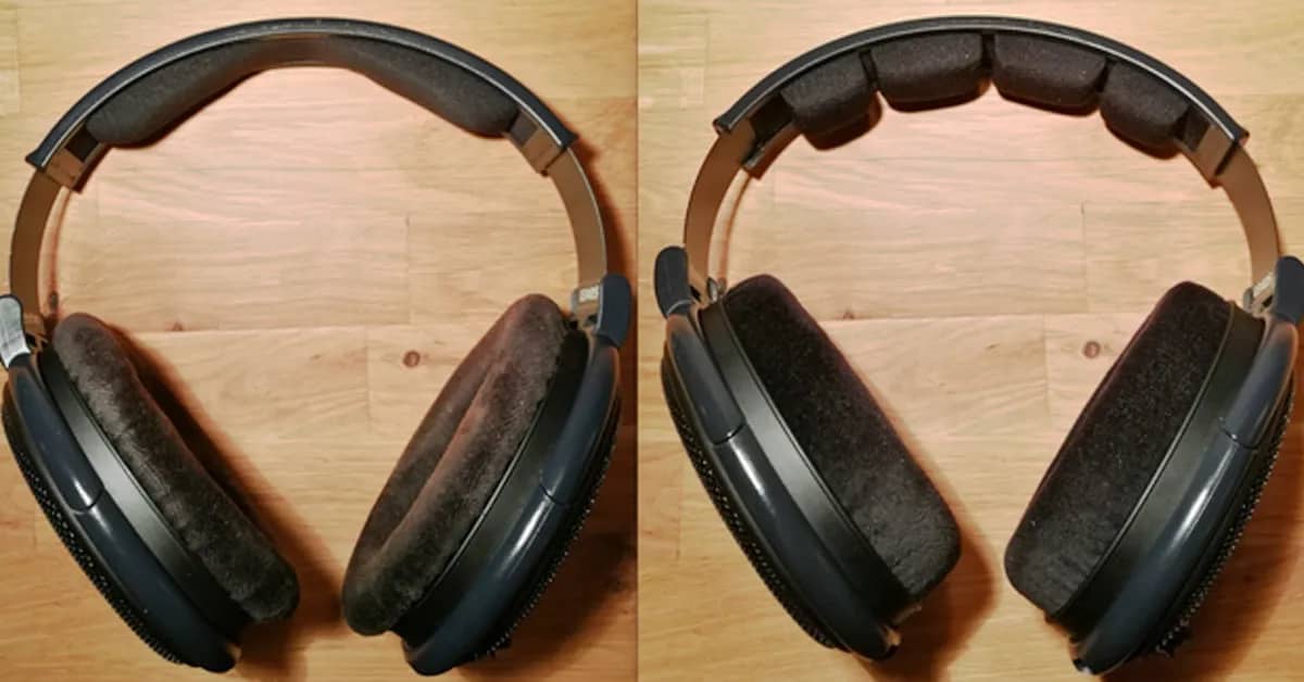 replacing headband of headphones