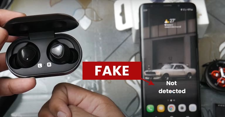 Fake Samsung buds