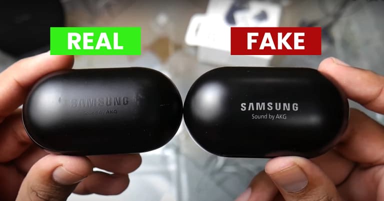 Real vs Fake Samsung Galaxy Buds Plus
